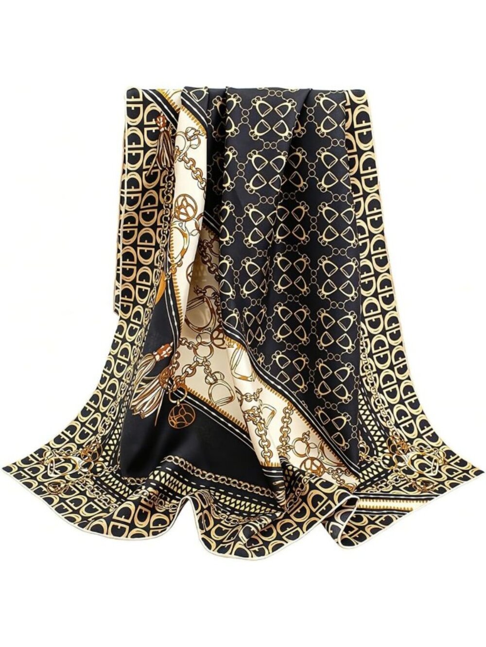 Luxurious 100% Mulberry Silk Scarf - 35" Square Hair Wrap - Perfect Gift!